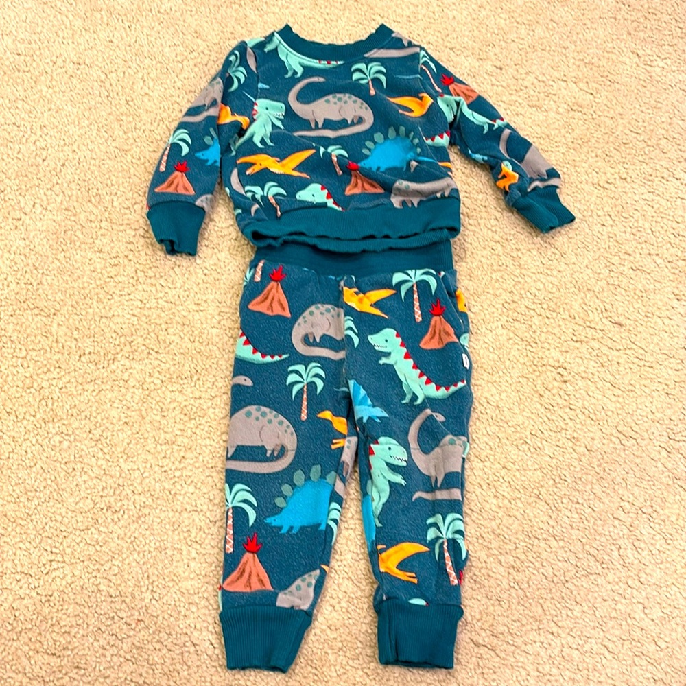 Little sleepies dinosaur play sweat suit